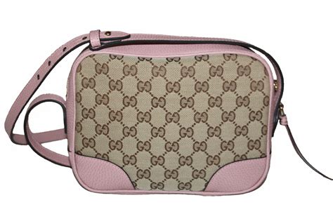 pink gucci canvas shoulder bag|authentic gucci shoulder.